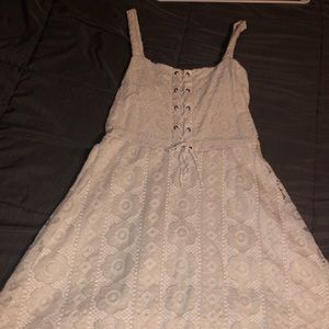 Sweet White tie up dress